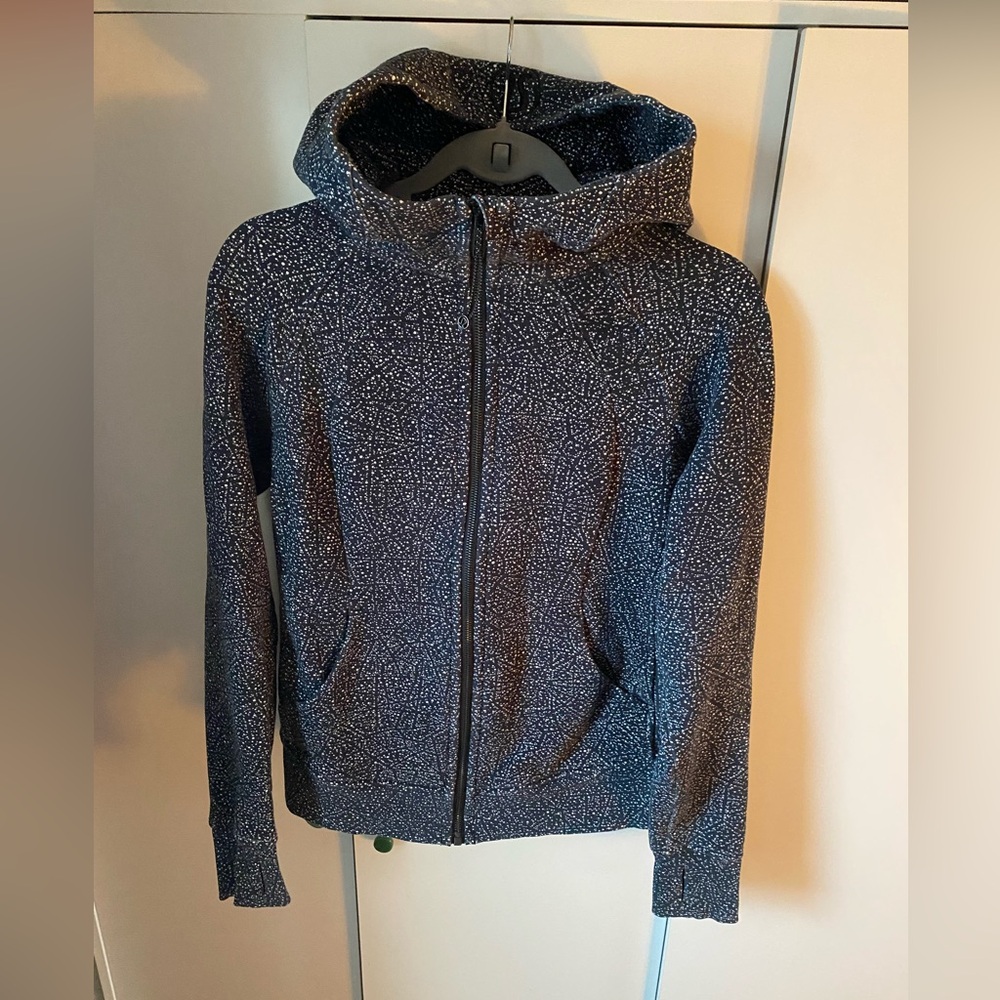 Lululemon Athletica Black Speckled Scuba Hoodie